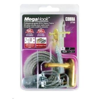 Mega Hook, 100 lb, Zinc, Brass – Peel Hardware & Supply